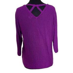 Chico’s pullover sweater cross back detail women size 1. NWT